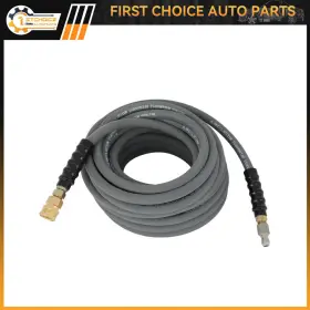 1st171641choice 1stchoice-autoparts 100ft Pressure Washer Hose 4000 Psi Non-marking Gray With Couplers 3/8 Inch