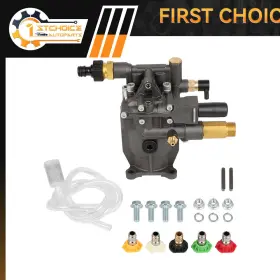 1st180195choice 1stchoice-autoparts 3/4 Inch Shaft Horizontal Pressure Washer Pump Water 2.5 Gpm 3000 Psi