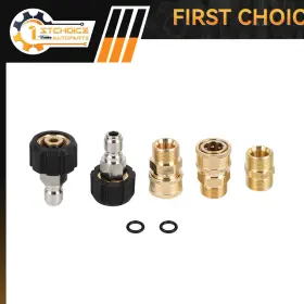 1st180211choice 1stchoice-autoparts 5 Pcs 5000 Psi Pressure Washer Adapter Set For Washers Hose And Guns