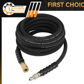 1st180219choice 1stchoice-autoparts 25ft 4800psi Pressure Washer Hose 1/4 Inch Hot/cold Water Replacement Extension