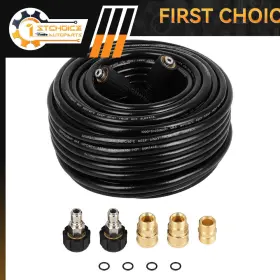 1st180220choice 1stchoice-autoparts 3200 Psi Pressure Washer Hose 100 Ft With M22 To 3/8 Inch Quick Connect Adapter