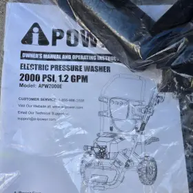 Apw2000e A-ipower For Parts Electric Pressure Washer 2000 Psi 1.2 Gpm - Not Work #3
