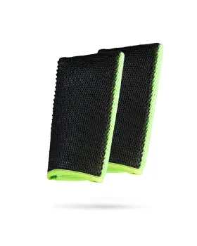 Adams Polishes 733102608217 Clay Mitt Green 2pk - Car Detailing Medium Grade Adams Polishes 733102608217 Clay Mitt Green 2pk - Car Detailing Medium Grade