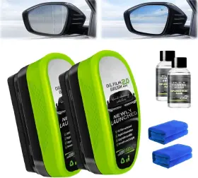 2p-yms-lv Agoname Oil-free Car Glass Brushes Upgrade 2.0 Clear Vision Cleaner Green
