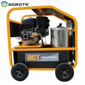 Agt-hpw3000-1 Agrotk 3000psi Hot Water High Pressure Washer Machine 6.5 Hp Diesel Burner Manual Start