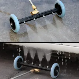 Aihand 973692193517 2-in-1 Undercarriage Pressure Washer Attachment 16 Inch Car Cleaner