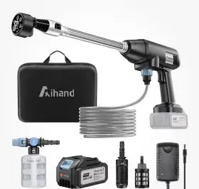 Pw101 Aihand Cordless Pressure Washer 700psi Portable Power 1.18gpm 21v R