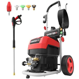 Db1001 Amerisun 2800 Psi Pressure Washer 2.0 Gpm Electric Power With Foam Tank Db1001 Amerisun 2800 Psi Pressure Washer 2.0 Gpm Electric Power With Foam Tank