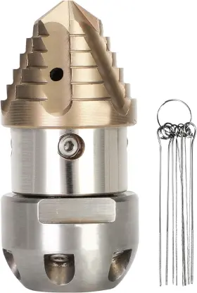 Anrain 445005199121 3/8 Sewer Jetter Nozzle For 70 L/min Pressure Washer 360 Degree Npt
