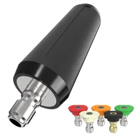 Apower Pwt-a01 Pressure Washer Tips Turbo Nozzle Max 4000 Psi 360 Rotating Power