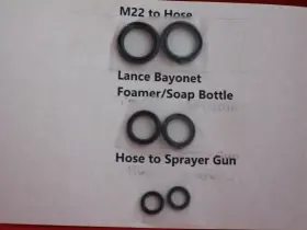 Washer-1600 Ar Blue Bc111hs O-ring Kit For Clean Electric Pressure Psi 1.7 Gpm