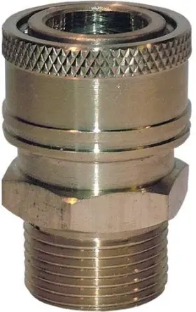 Al560-b Ar Blue Clean New Brass Fitting M22 X 3/8 Inch M Ball Quick Coupling Al560-b Ar Blue Clean New Brass Fitting M22 X 3/8 Inch M Ball Quick Coupling