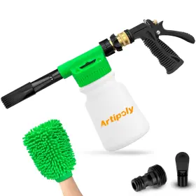 Artipoly 680306175383 Car Wash Foam Gun Microfiber Mitt - Sprayer Cannon For
