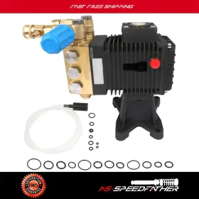 Asf167ed119r86 As-speedfather Pressure Washer Pump 1 Inch Horizontal Shaft 3300psi-4000 Psi Year Warranty