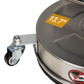 Asf180ed529r09 As-speedfather 13.7 Inch Pressure Washer Surface Cleaner Max 4000psi With 4 Wheels Stainless Steel #3