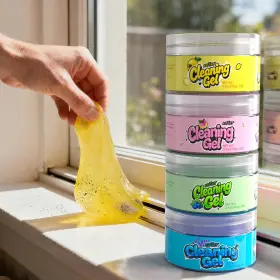 Gel-100g Asfsky 4 Car Cleaning Gel Packs Dust 1 Count Pack Of Colorful