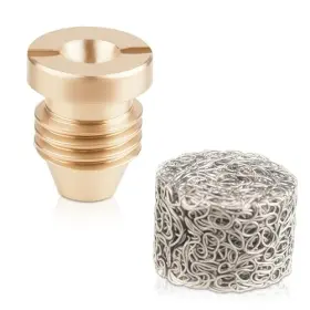242010-us Asofelk 1set Gold 1.1 Orifice Foam Cannon Universal Thread Tips For Snow Lance 1.1mm