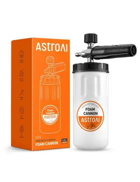 Akfcc2wh-ca Astroai Wide Neck Foam Cannon With 1/4 Inch Quick Connector Plug To Pressure Washer 1