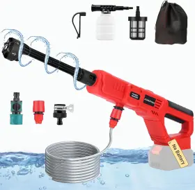 Atnhotoah 313095266290 Cordless Pressure Washer For Milwaukee 18v Battery 700psi 1.2 Gpm Portable Powe