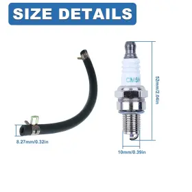 Hl252300 Aumel 707772662992 Carburetor Fuel Line Filter With Carb Gasket Kit For Homelite Ut8 #3