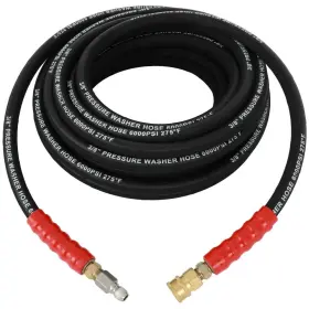 Aup17530cp073s Aup Hot Water Pressure Washer Hose 3/8 Inch X 50ft 6000psi 2-braid R2 Black Brand New