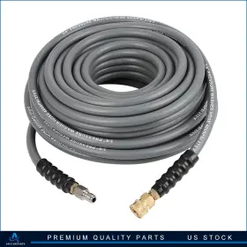 Aup180191up Aup 100ft X 3/8 Inch 4800 Psi High Pressure Washer Hose Gray Brand New