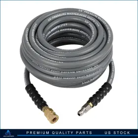 Aup180194up Aup Brand New 50ft X 3/8 Inch Non-marking 4800psi High Pressure Washer Hose Gray
