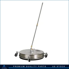 Aup180516up Aup 19 Inch Pressure Washer Surface Cleaner With 4 Wheels Stainless Steel Housing