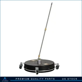 Aup180523up Aup 18.5 Inch Black Pressure Washer Surface Cleaner With 4 Wheels Stainless Steel 4000psi