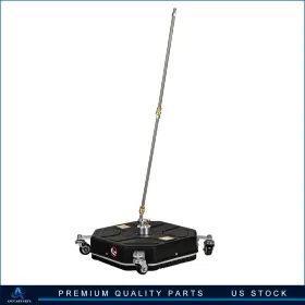 Aup180526up Aup 16 Inch Pressure Washer Surface Cleaner With 4 Wheels 2 Extension Wands Black