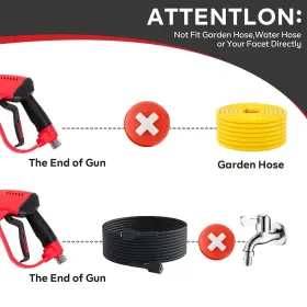 Aurora Car 761344588509 High Pressure Washer Gun 5000 Psi Power With Replacement Wand Ext #2