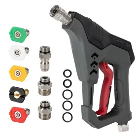 Xzjgc04 Aurora Car Pressure Washer Short Gun Commercial 5000 Psi 12 Gpm 5 Spray Nozzle Tips 3/