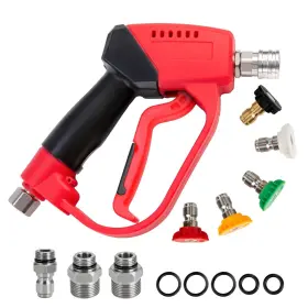 Xzjgc08 Aurora Car Short Pressure Washer Gun 5000psi High With 5 Spray N