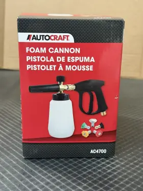 Auto Craft 195580457846 Pressure Washer Gun With Foam Cannon Stubby Trigger And 5 Nozzle Tips