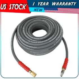 Adp17540cp074s Autodayplus Hot Water Pressure Washer Hose 3/8 Inch X 100ft 6000psi 2-braid R2 Quick Connection