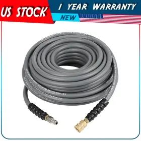 Adp180191dp Autodayplus 100ft X 3/8 Inch 4800 Psi High Pressure Washer Hose Gray Brand New