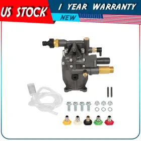 Adp180195dp Autodayplus Brand New 3/4 Inch Shaft Horizontal Pressure Washer Pump Water 3000 Psi 2.5 Gpm