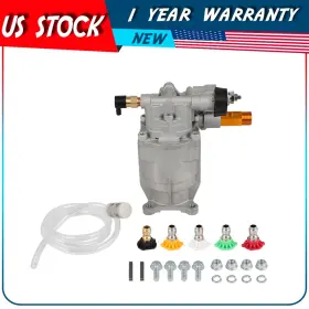 Adp180202dp Autodayplus 2700psi 3/4 Inch Shaft Horizontal Cold Water Power Pressure Washer Pump 2.5gpm