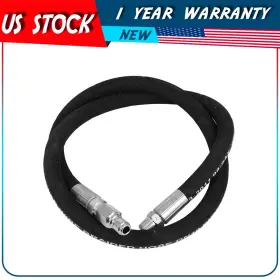 Adp180206dp Autodayplus Pressure Washer Whip Hose 4 Ft X 3/8 Inch Reel Connector For