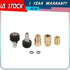 Adp180211dp Autodayplus 5 Pcs 5000psi Pressure Washer Adapter Set For Washers Hose And Guns