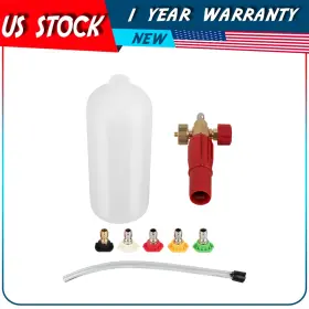 Adp180217dp Autodayplus 1/4 Inch 5 Nozzle Tips Heavy Duty Foam Cannon Professional Car Wash Pressure Washer