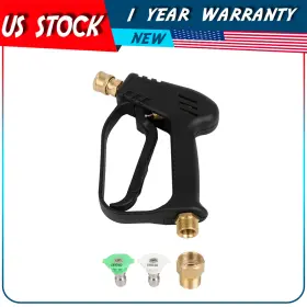 Adp180221dp Autodayplus Short Pressure Washer Gun With M22-14mm Inlet Stubby High Handle New