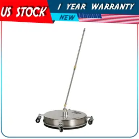 Adp180516dp Autodayplus 19 Inch Pressure Washer Surface Cleaner With 4 Wheels Stainless Steel Housing