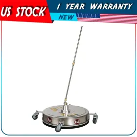 Adp180521dp Autodayplus 20 Inch Pressure Washer Surface Cleaner Stainless Steel With 4 Wheels 4000psi