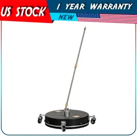 Adp180523dp Autodayplus 18.5 Inch Black Pressure Washer Surface Cleaner With 4 Wheels Stainless Steel 4000psi