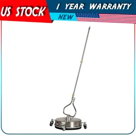 Aut180hm529wo Autodayplus 13.7 Inch Pressure Washer Surface Cleaner With 4 Wheels Stainless Steel Brand New