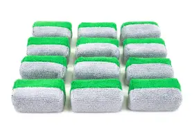 Sx001gyg321-12 Autofiber Mini Saver Applicator Terry Ceramic Coating Sponge 12 Pack W