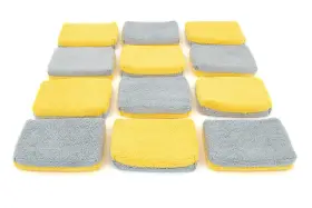 Sx101gygl-12 Autofiber Thin Saver Applicator Terry Ceramic Coating Sponge 12 Pack With