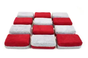 Sx201gyr-12 Autofiber Thick Saver Applicator Terry Ceramic Coating Sponge 12 Pack