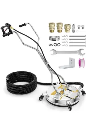Autopartsclub2018 Ap180527a1c18 16.5 Inch Pressure Washer Surface Cleaner With Handles And 4 Spinner Wheels Autopartsclub2018 Ap180527a1c18 16.5 Inch Pressure Washer Surface Cleaner With Handles And 4 Spinner Wheels